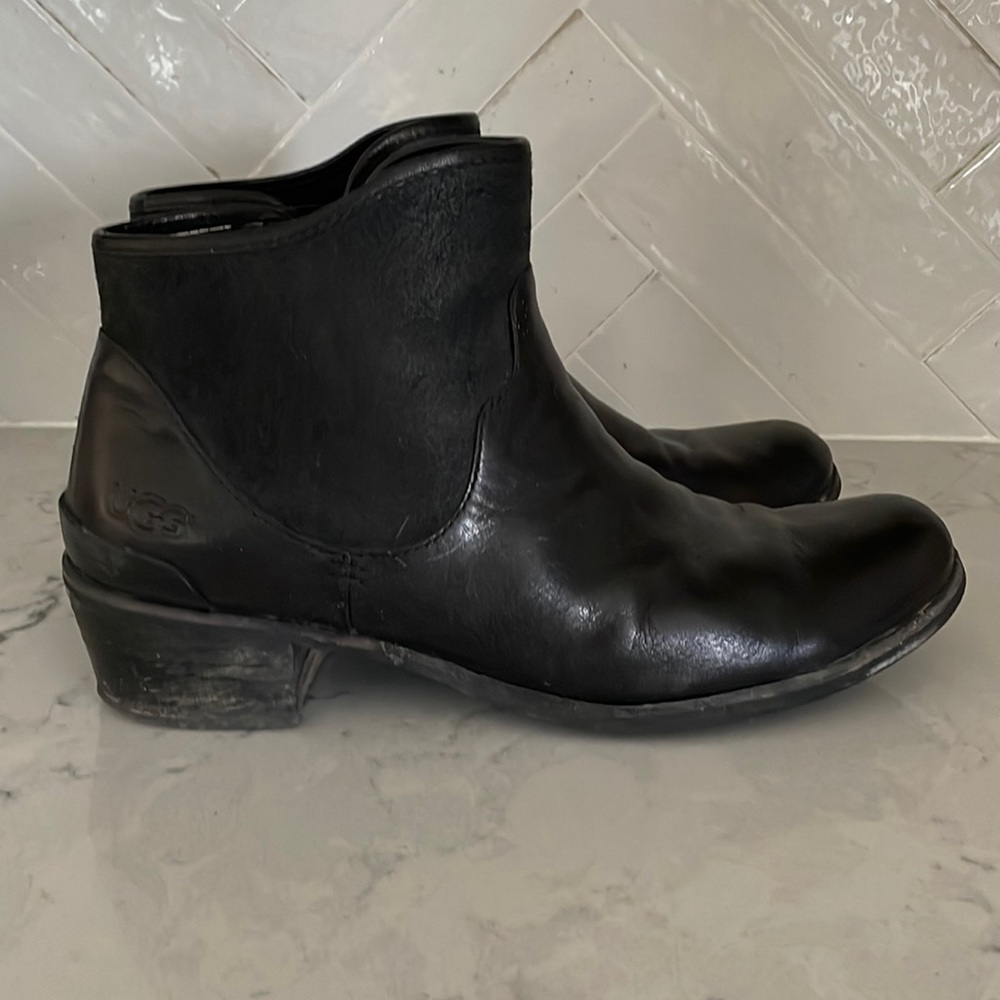 UGG Booties with Leather and Suede